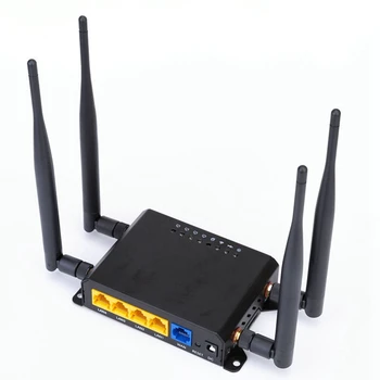 Точка доступа Wi-Fi Маршрутизатора Openwrt 12V GSM LTE USB Wan 4XLAN 4X Антенна со Слотом для SIM-карты Штепсельная вилка США
