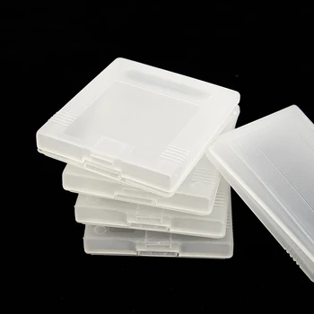  5 шт. Прозрачная пластиковая коробка для игровых карт, чехол для картриджа, пылезащитный чехол для Nintendo Game Boy, цветной чехол для картриджа, прозрачный Белый пластик