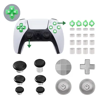 34 шт. кнопок модификации геймпада A, B, X, Y, D-Pad, увеличенные накладки для замены аксессуаров для игрового контроллера PS5