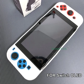  Силиконовый защитный чехол для OLED-контроллера Nintendo Switch, мягкий защитный чехол, нескользящая оболочка, аксессуары для игровой консоли.
