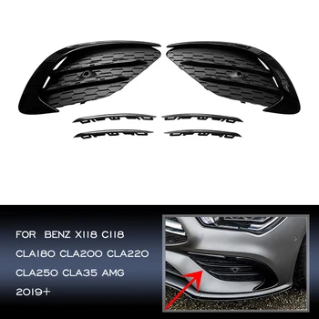 Для Mercedes X118 C118 CLA180 CLA200 CLA220 CLA250 CLA35 AMG 2019 2020 2021 2022+ Диффузор переднего бампера для губ, сплиттер-спойлер