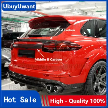  Высококачественный Спойлер Из Настоящего Углеродного Волокна Для Porsche Cayenne 958 92A MK2 SUV 4-Дверный GTS 2015 2016 2017 Спортивный Спойлер