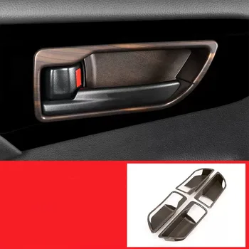  Для Toyota Highlander XU70 Kluger 2021 2022 2023 Гибридный автомобиль Внутренняя дверная ручка Рамка Дверная чаша Отделка крышки Наклейки