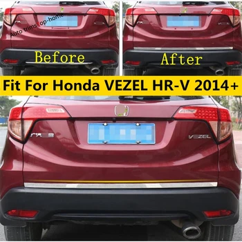  Декоративная накладка на нижнюю крышку задней двери багажника для Honda HR-V/VEZEL 2014-2020 Внешние аксессуары из нержавеющей стали