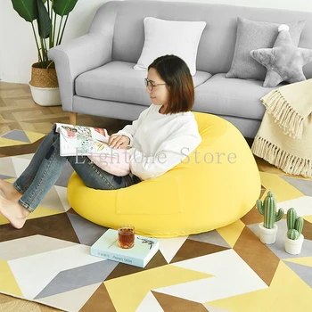  Ленивый диван-татами-мешок для фасоли, Креативный Трендовый Маленький диван для девочки, Балкон маленькой квартиры, Ленивый Костяной стул