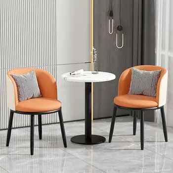  Сочетание стола и стула Nordic Light Luxury для отдыха, магазин чая с молоком, балкон, сочетание чайного столика и стула Simple One Table
