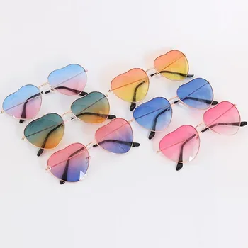  Винтажные солнцезащитные очки для велоспорта на открытом воздухе, женские солнцезащитные очки в металлической оправе с сердечками, женские брендовые дизайнерские солнцезащитные очки в форме ретро-сердца