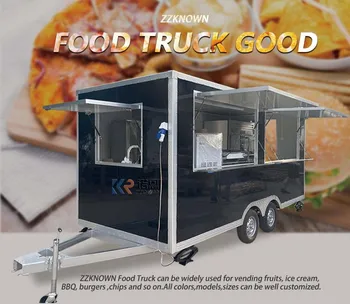  Тележка для киоска мороженого OEM 4,5 М Food Truck Уличный Трейлер для общественного питания Мобильный Фургон для продажи Хот-догов Food Traider