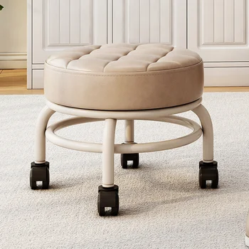  Диван-табурет с подвижным шкивом, низкий Табурет с маленьким табуретом для малышей, Домашняя скамеечка для ног в гостиной, простой современный
