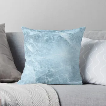  Загадочный светло-голубой мрамор # 1 #декор # художественная подушка для дивана, чехлы для диванных подушек