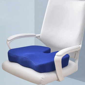 Ортопедическая подушка для сиденья против геморроя, пена с эффектом памяти, Гелевая подушка с медленным отскоком, Автомобильное офисное кресло, Диван, облегчение боли в пояснице, копчике