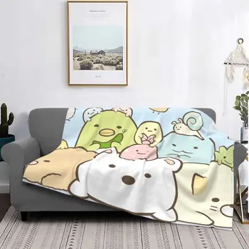  Одеяло Сумикко Гураши милый аниме мультфильм для детей детское Фланелевое Потрясающее дышащее одеяло для домашней зимы