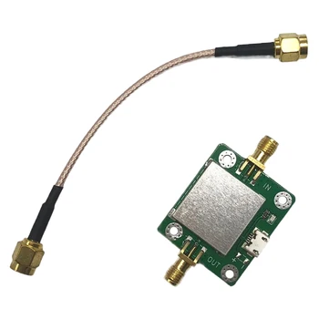  Малошумящий радиочастотный усилитель частотой 50 М-6 ГГц с коэффициентом усиления 20 ДБ и 50 ОМ с радиочастотным усилителем с USB-портом питания и кабелем SMA для H2
