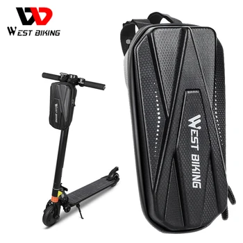  Сумка для электрического скутера WEST BIKING с жестким корпусом, Передняя сумка для велосипеда, Складная Велосипедная ручка, Аксессуары для хранения для Xiaomi Mijia