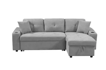  На складе в США имеется раскладной угловой диван с подлокотником для хранения вещей, секционный диван для гостиной и апартаментов, правый шезлонг