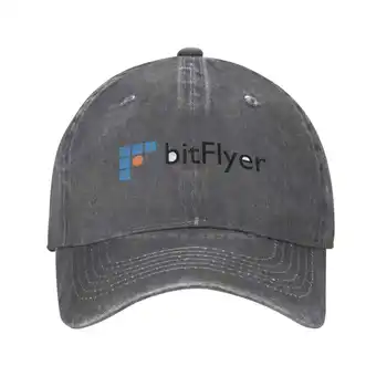  Джинсовая кепка с логотипом bitFlyer высшего качества, бейсболка, вязаная шапка