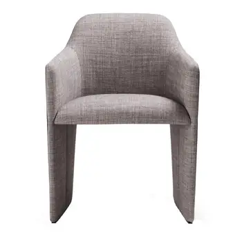  Изготовленный на заказ обеденный стул Nordic Light класса Люкс из Одинарной ткани Дизайнерская Мягкая модель Комнатного кресла-книжки Со спинкой Отдел продаж