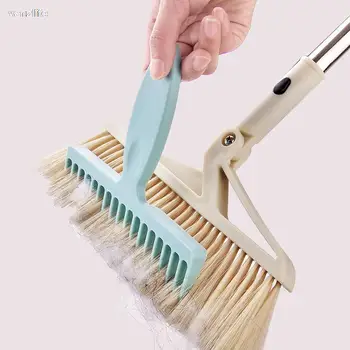  vanzlfie Бытовая щетка для вытирания пыли щетка для волос веник подметание щетка для чистки волос выскабливание щетка для волос веник партнер уборка