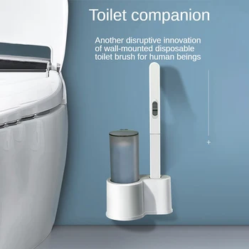  Одноразовая туалетная щетка для туалетных принадлежностей, Сливная туалетная щетка, настенные чистящие средства, наборы домашних аксессуаров для ванной комнаты