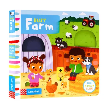  Busy Farm, Детские книжки для детей 1, 2, 3 лет, английская книжка с картинками, 9781509828944