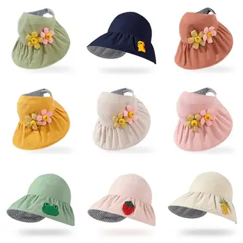  Летняя детская солнцезащитная шляпа, детская солнцезащитная шляпа для девочек и мальчиков, наружный чехол для шеи и ушей, защита от ультрафиолета, детские пляжные кепки