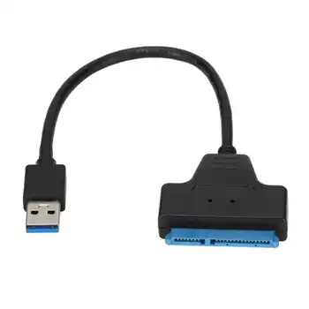  Адаптер USB3.0 на SATA Поддерживает Адаптер жесткого диска UASP USB3.0 SATAIII для жестких дисков с интерфейсом SATA 2,5 дюйма 3,5 дюйма