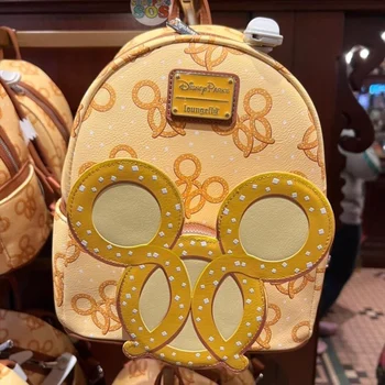  Рюкзак Disney из искусственной кожи в виде кренделя, дорожная сумка для отдыха, мини-милый школьный ранец, сумка для мобильного телефона
