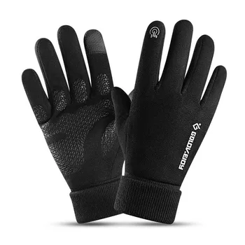  Зимние тематические перчатки с сенсорным экраном, противоскользящие перчатки с полными пальцами, ветрозащитные велосипедные перчатки, Тренировочные мотоциклетные перчатки Унисекс для кемпинга