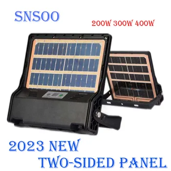  2023 двойная боковая солнечная панель новый Дизайн Солнечного Прожектора Наружный Водонепроницаемый Солнечный Светодиодный прожектор 200 Вт 300 Вт 400 Вт Солнечные фонари