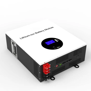  настенный аккумулятор lifepo4 100ah 51.2v для хранения литиевой энергии для солнечной батареи батарея шкафа хранения солнечной энергии