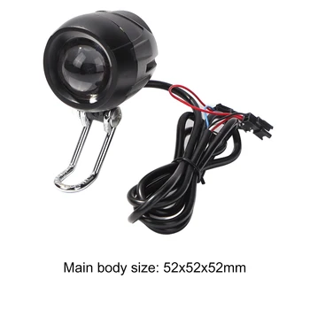  Фара для Электрического Скутера KUGOO M4/M4 pro Светодиодная Лампа Переднего Света С Звуковым Сигналом 2 в 1 Запчасти для электронного велосипеда