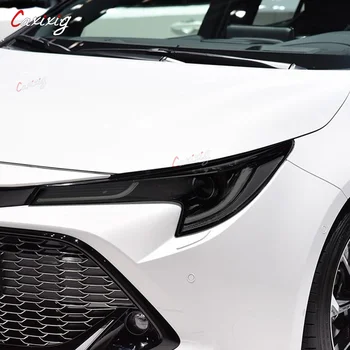  Защитная пленка для автомобильных фар, Прозрачная черная наклейка из ТПУ для Toyota Corolla E210 2019 2020 NMS 2014-2018 Аксессуары