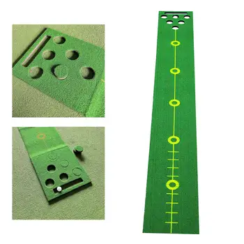  Тренировочный зеленый коврик для гольфа Качели тренажер Ударная площадка Тренажер коврик для гольфа для начинающих для повышения точности и скорости