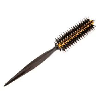  Круглая парикмахерская расческа с деревянной ручкой, расческа для вьющихся волос с SS