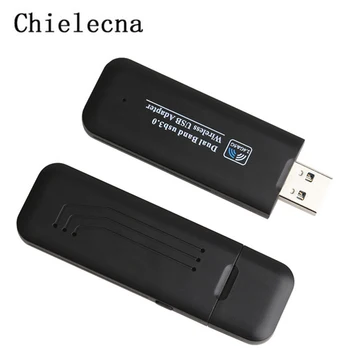  Chielecna 2,4 G 5 ГГц Двухдиапазонный Беспроводной USB 3,0 Адаптер Переменного Тока 1200 Мбит/с Сетевая карта Wi-Fi Скорость Беспроводной передачи Сетевая карта