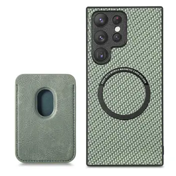  Слот для карт Samsung S23 Ultra Case Защита Камеры Магнитный Чехол Для Телефона Galaxy A70 A31 A41 S22 S20 S10 S9 S8 Plus