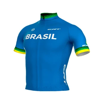  Велосипедные Майки BRASIL ERT Мужская Майо С Коротким Рукавом Team Pro Clothing Camisa Do Brasil Roupas De Ciclismo Masculino Велосипедные Топы