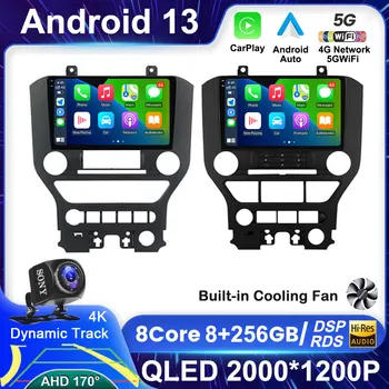  9 ' Навигация GPS Android 13 Автомобильный Радиоплеер Для Ford Mustang S550 2014-2021 Авторадио Мультимедиа Видео BT WIFI 1080P IPS