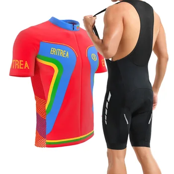  Классический комплект летней Майки для велоспорта в Эритрее, рубашка для шоссейного велосипеда, Одежда для горных спусков, Высококачественная Одежда для горных велосипедов Pro Team