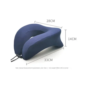  Портативный U-образный магнитный подголовник, подушка для шеи с эффектом памяти, Офисные автомобильные аксессуары для путешествий по индивидуальному заказу