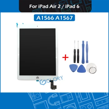  Для iPad Air 2 A1566 A1567 ЖК-экран в сборе Замена сенсорного экрана дигитайзера в сборе