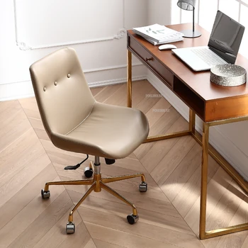  Офисные стулья с итальянской кожаной спинкой, Поворотный подъемный игровой стул, Компьютерный стул для студентов Nordic Home Leisure, Офисная мебель