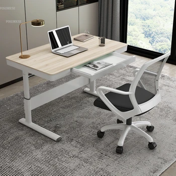  Подъемный стол, настольные компьютерные столы, стол для домашнего офиса, легкий роскошный рабочий стол, письменный стол, Офисная мебель, простые игровые столы